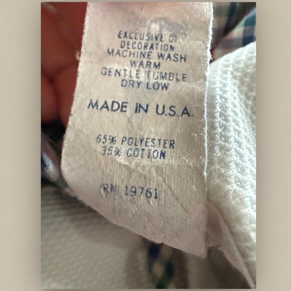 Vtg Dress Toddler Girl 4T Green Long Sleeve Lace Bib Collar Plaid Christmas Bow - Picture 4 of 6